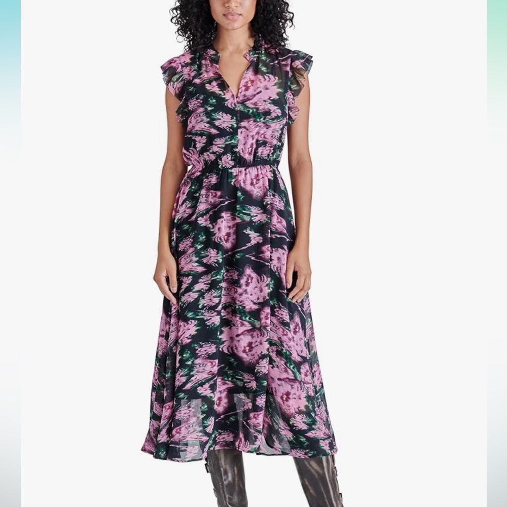 NWT Steve Madden Sheer Allegra Dress w/Slip, XS